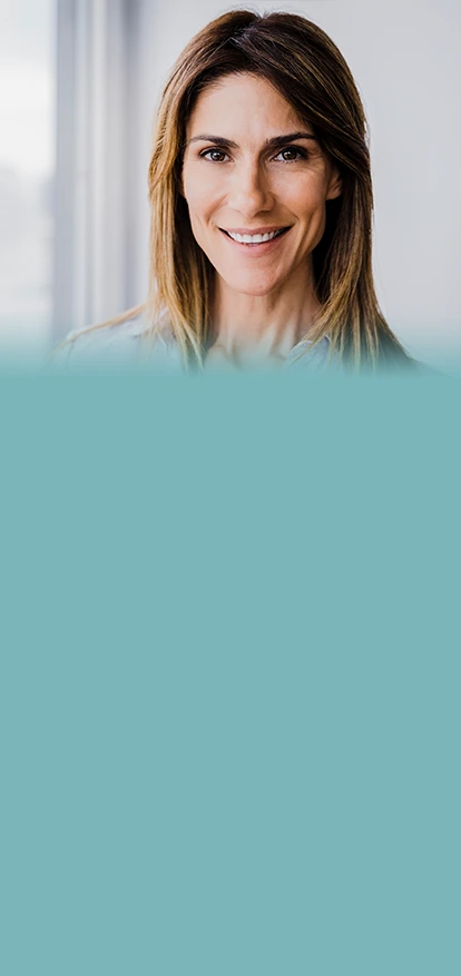 Cosmetic dermatology treatment: Woman with clear, healthy skin smiling after professional care Cosmetic Dermatology Banner