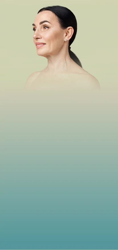 Expert Sagging Skin Treatment in Philadelphia: Mature woman showing jawline and neck profile Expert Sagging Skin Treatment in Philadelphia Banner